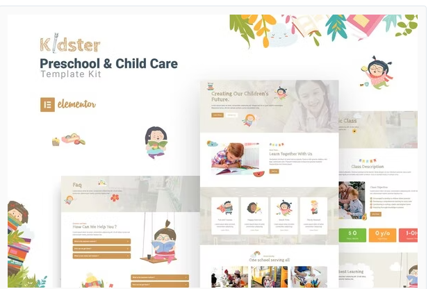 Product Image - Kidster – Preschool & Childcare Elementor Template Kit