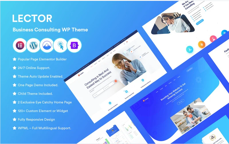 Lector- Business Consulting WordPress Theme.