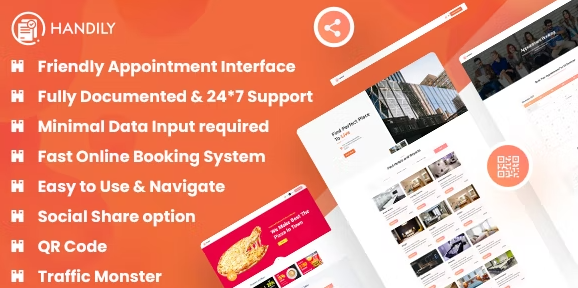 Handily Booking System Plugin for WordPress