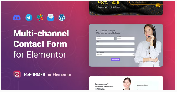 Product Image - ReFormer – Multichannel Contact Form for Elementor