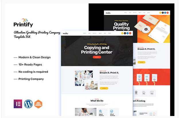 Product Image - Printify – Printing Company Elementor Template Kit Product Image - Printify – Printing Company Elementor Template Kit