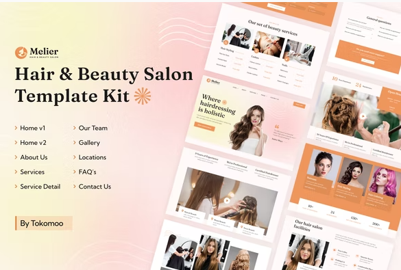 Product Image - Melier | Hair & Beauty Salon Elementor Template Kit Product Image - Melier | Hair & Beauty Salon Elementor Template Kit