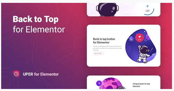 Uper – Back to Top Button for Elementor