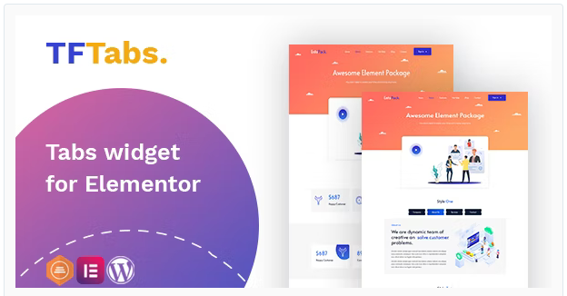 Elementor Tabs addon, widget