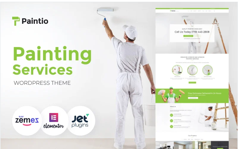 Product Image - Paintio – Wallpapering & Painting Services WordPress Theme Product Image - Paintio – Wallpapering & Painting Services WordPress Theme