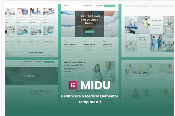 Midu - Healthcare & Medical Elementor Template Kit
