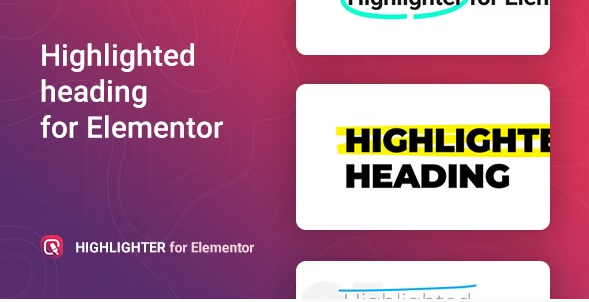 Highlighter – Highlighted heading for Elementor