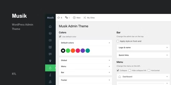 Musik - WordPress Admin Theme