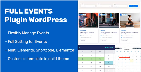 Product Image - FullEvents – Event Plugin WordPress 1.2.4
