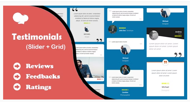 Testimonials Slider and Grid for WPBakery Page Builder