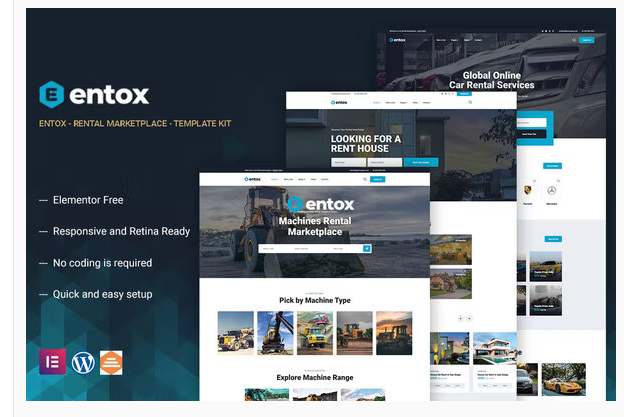 Product Image - Entox – Car Rental Marketplace Elementor Template Kit Product Image - Entox – Car Rental Marketplace Elementor Template Kit