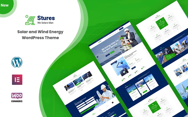 Stures - Solar and Wind Energy Responsive WordPress Theme
