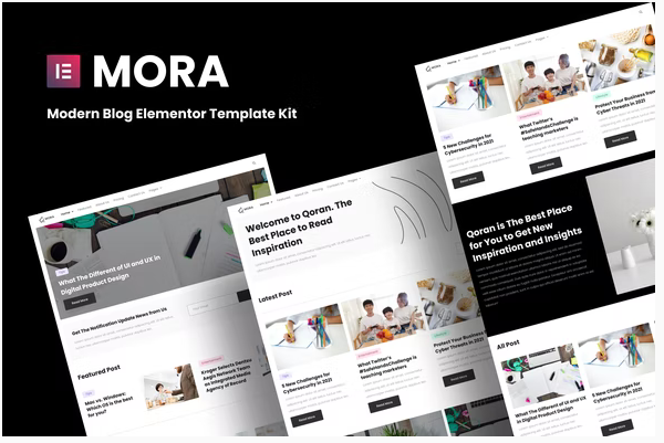 Product Image - Mora – Modern Blog Elementor Template Kit