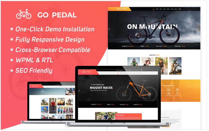 Go Pedal - Cycling WordPress Theme
