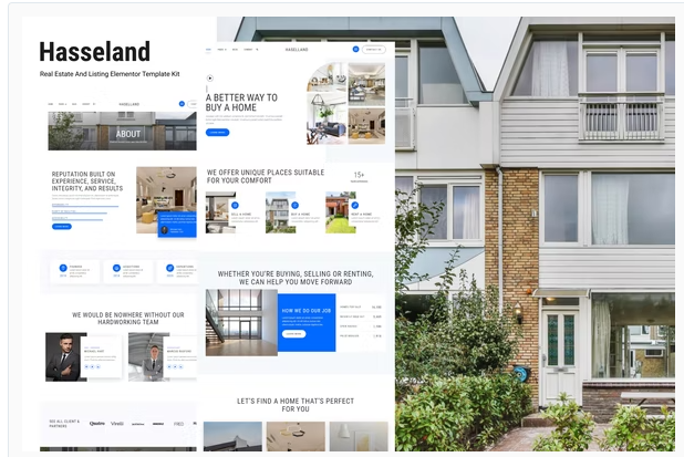 Hasseland - Real Estate Listing Elementor Template Kit