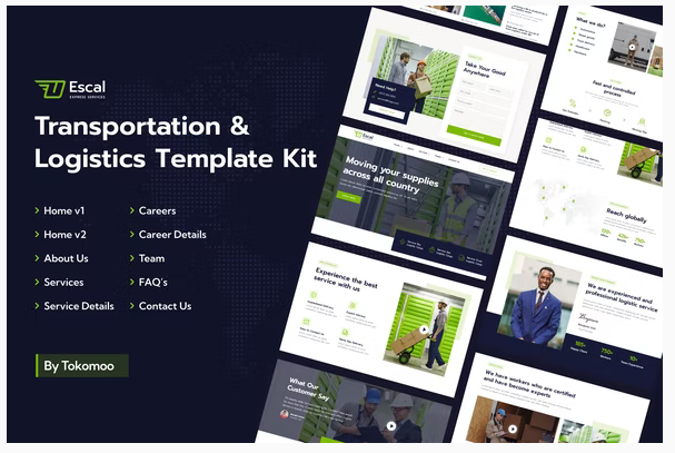 Product Image - Escal | Transportation & Logistics Elementor Template Kit