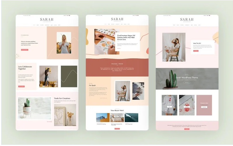 Sarah - Premium WordPress Theme