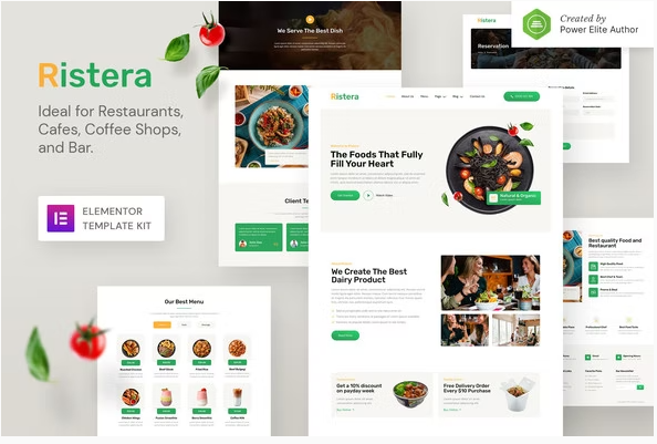 Ristera – Restaurant & Cafe Elementor Template Kit
