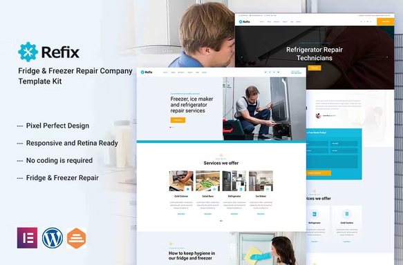 Product Image - Refix – Appliance Repair Company Elementor Template Kit
