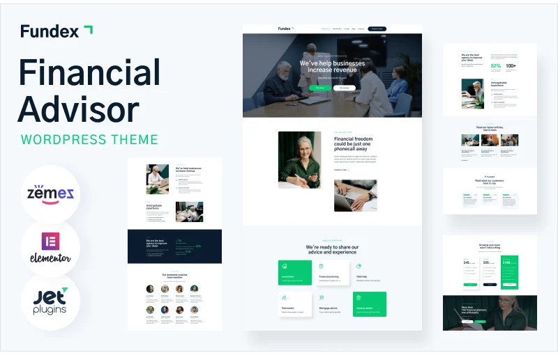Fundex - Financial Advisor WordPress Theme