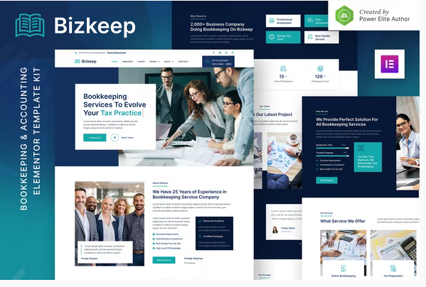 Product Image - Bizkeep – Bookkeeping & Accounting Service Elementor Template Kit Product Image - Bizkeep – Bookkeeping & Accounting Service Elementor Template Kit