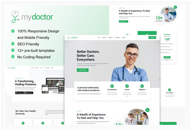 Product Image - MyDoctor – Doctor On Demand Elementor Template Kit