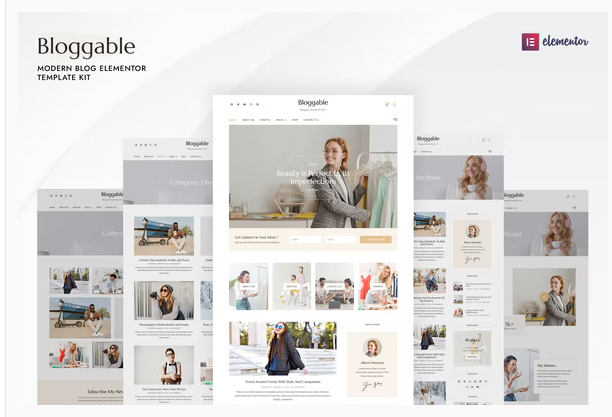 Bloggable - Modern Blog Elementor Template Kit