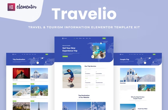 Product Image - Travelio – Travel & Tourism Elementor Template Kit
