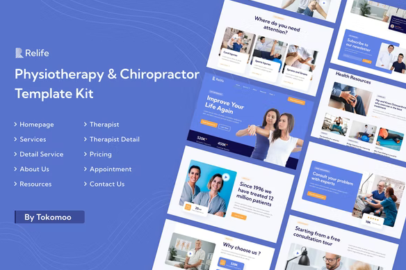 Relife | Physiotherapy & Chiropractor Elementor Template Kit