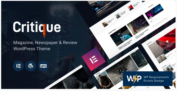 Product Image - Critique – Magazine, Newspaper & Review WordPress Theme