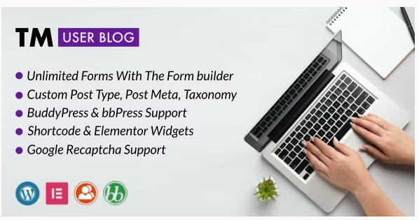 Product Image - TM User Blog – WordPress Front End Post Submission Plugin 1.3