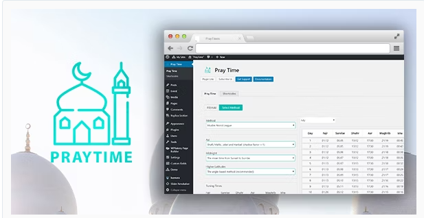 PrayTimes - Islamic Prayer Time WordPress Plugin