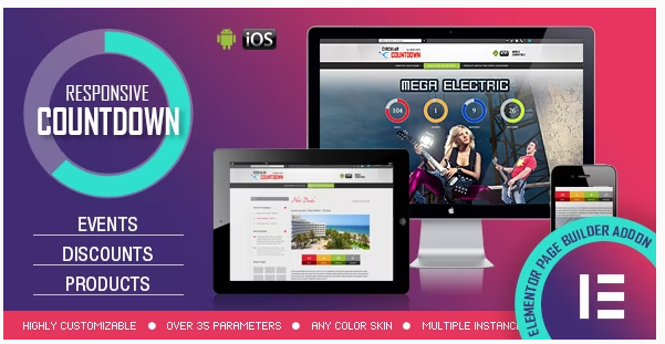 Elementor Widget - CountDown PRO - Events/Products Launch