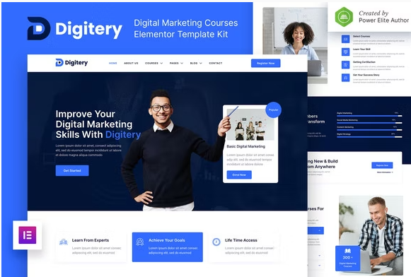 Product Image - Digitery – Digital Marketing Courses Elementor Template Kit