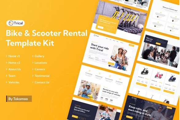 Product Image - Trical | Bike & Scooter Rental Elementor Template Kit
