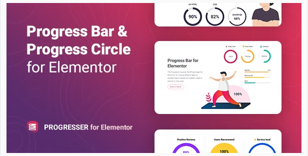 Progresser – Progress Bar and Progress Circle for Elementor