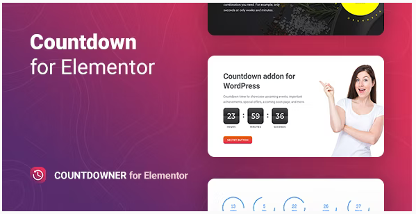 Countdowner – Countdown Timer for Elementor