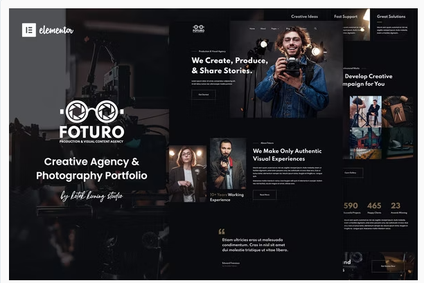 Product Image - Foturo – Photography Portfolio & Creative Agency Elementor Template Kit
