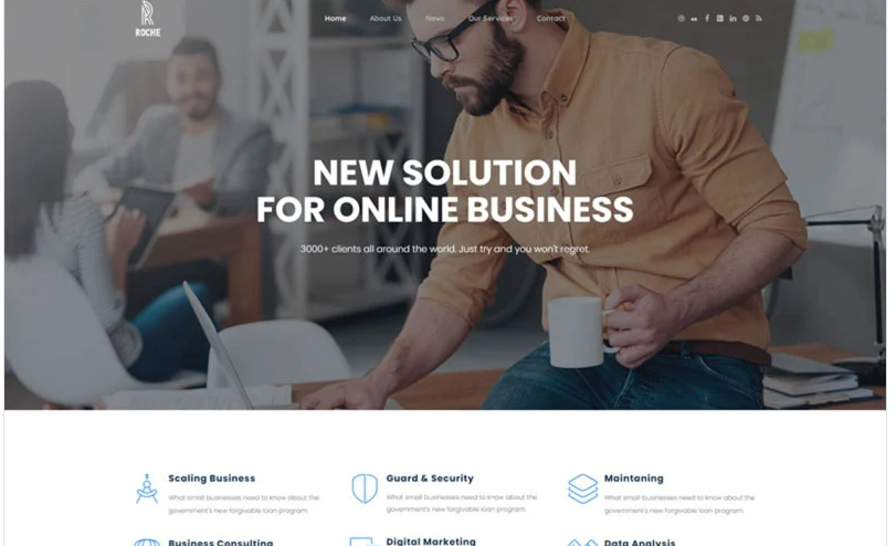 Roche - Business Consulting WordPress Theme