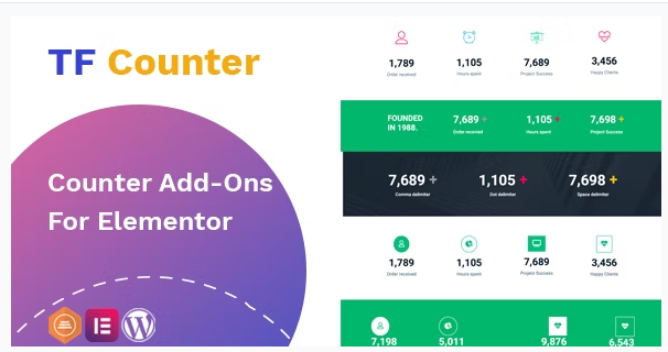 Counter addon - widget for Elementor