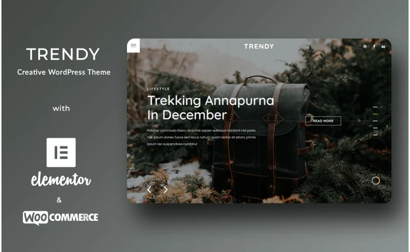 Trendy - Creative Fashion WordPress Theme