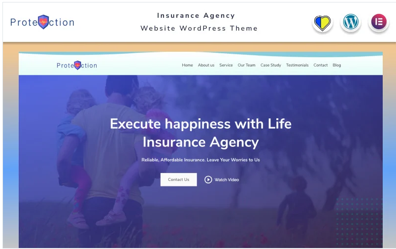 Protection - Insurance Agency Website WordPress Theme