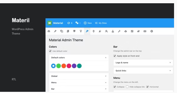 Materil - WordPress Material Design Admin Theme