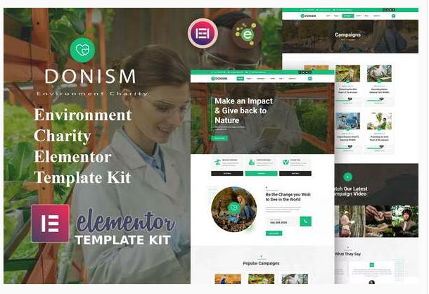 Product Image - Donism – Environment Charity Elementor Template Kit Product Image - Donism – Environment Charity Elementor Template Kit
