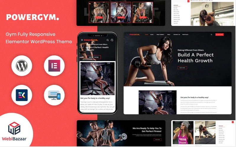 PowerGym - Multipurpose Gym Fitness & Bodybuilding WordPress Theme