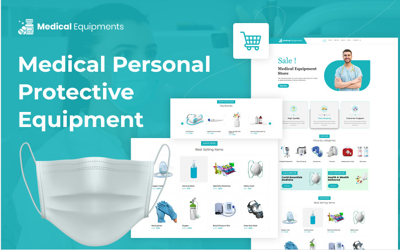 Medical Protective Equipment eCommerce WordPress Theme