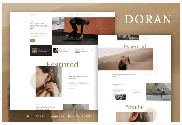 Doran - Blog & Magazine Elementor Template Kit
