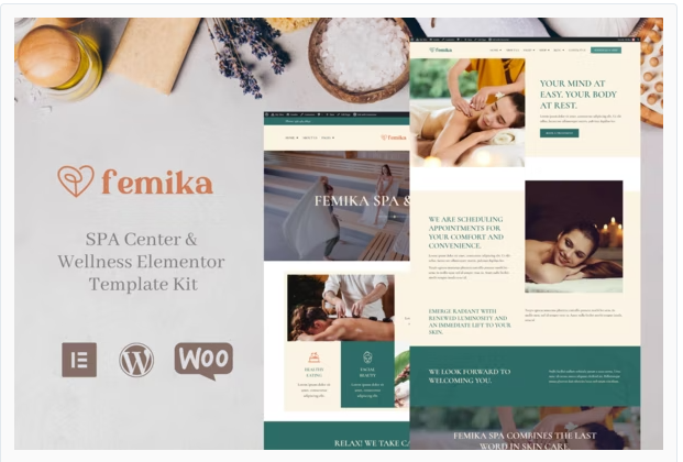 Femika - Spa Center & Wellness Elementor Template Kit