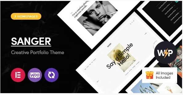 Sanger - Personal Portfolio for Creatives WordPress Theme