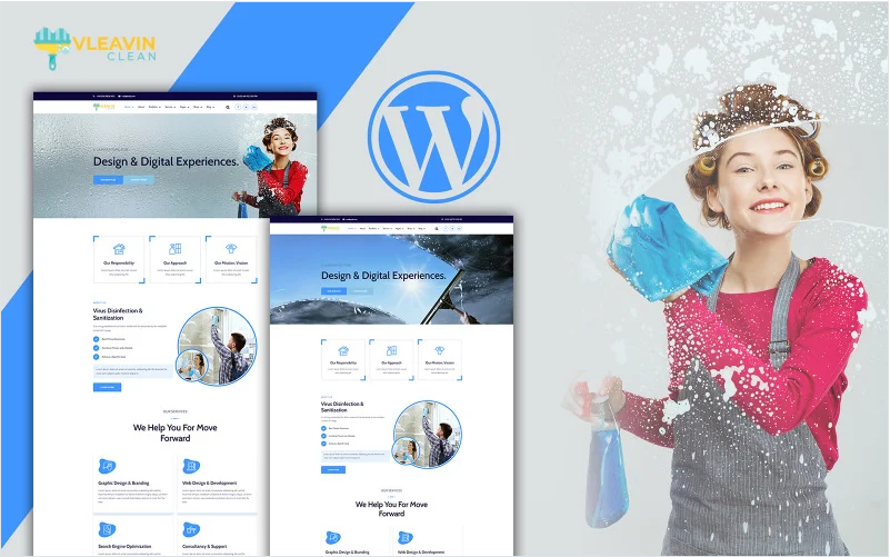 Vleavin - Cleaning Service WordPress Theme